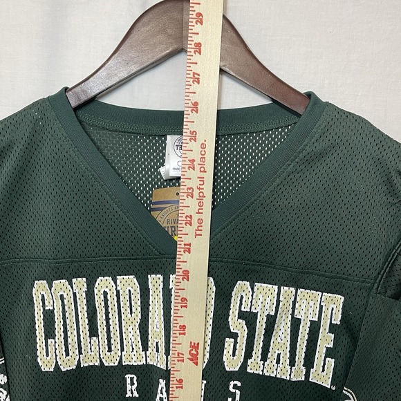 Colorado State Rams Mesh Football Jersey Green Rivalry Threads - Picture 6 of 8